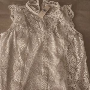 white lace top